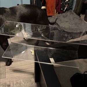 The Container Store Clear Acrylic Tiered Display Risers